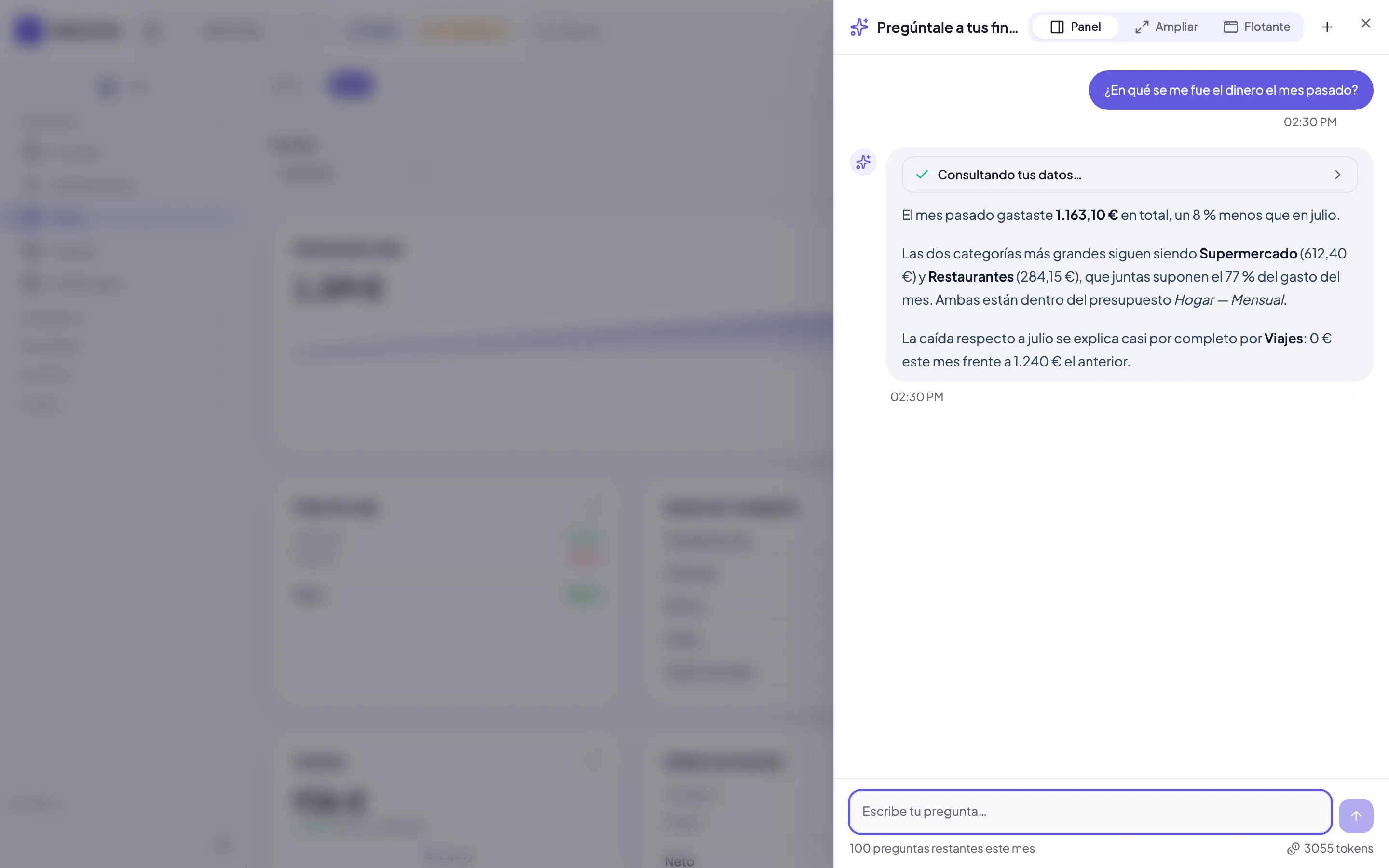 Pregunta a tus finanzas